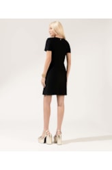 Vestido Franzido Lateral Jersey Preto