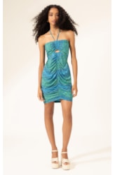 Vestido Frente Unica Dolce Vita Azul Bic