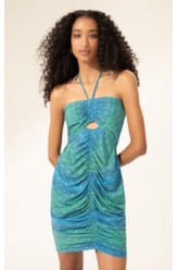 Vestido Frente Unica Dolce Vita Azul Bic