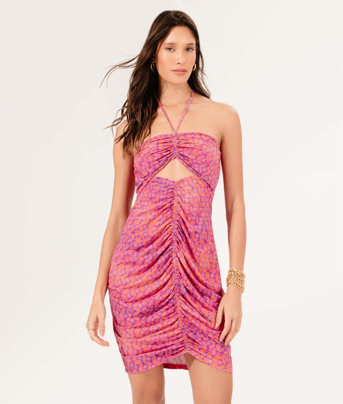 Vestido Frente Unica Dolce Vita Laranja
