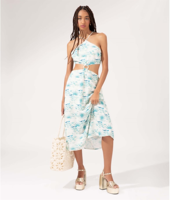 Vestido Frente Unica La Mer Off White
