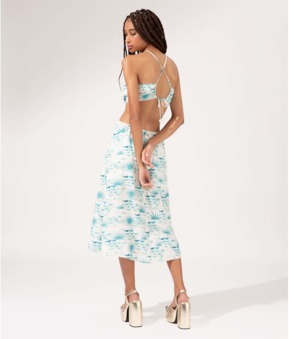 Vestido Frente Unica La Mer Off White