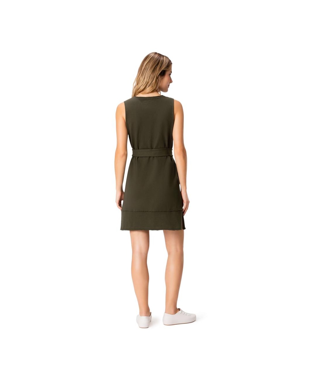 Vestido Heavy Cotton Fio Verde Militar