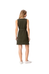 Vestido Heavy Cotton Fio Verde Militar