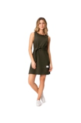 Vestido Heavy Cotton Fio Verde Militar