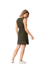 Vestido Heavy Cotton Fio Verde Militar