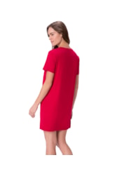 Vestido Holiday Crepe Vermelho