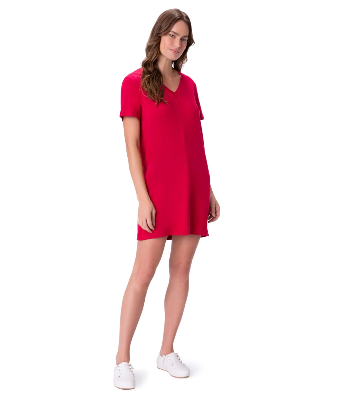 Vestido Holiday Crepe Vermelho
