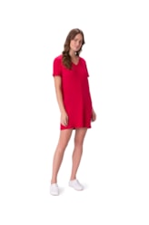 Vestido Holiday Crepe Vermelho