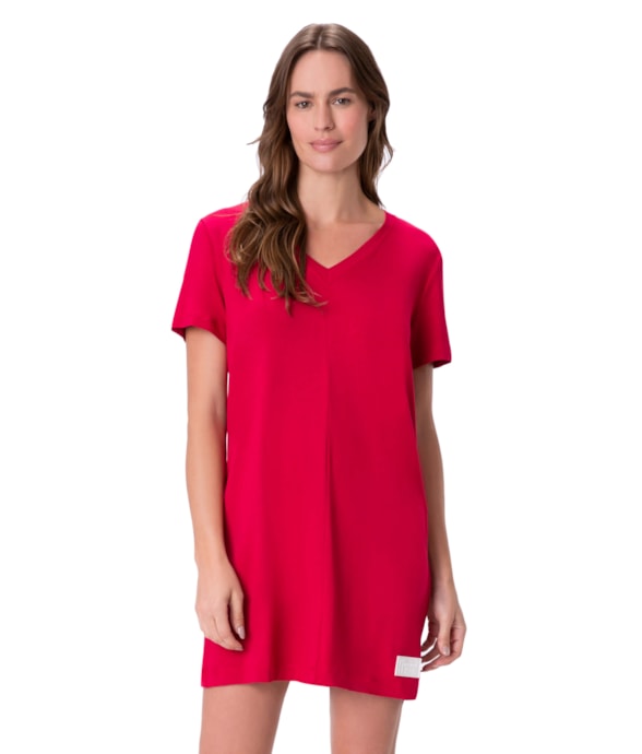 Vestido Holiday Crepe Vermelho