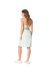 Vestido Holiday Linen Verde Agua