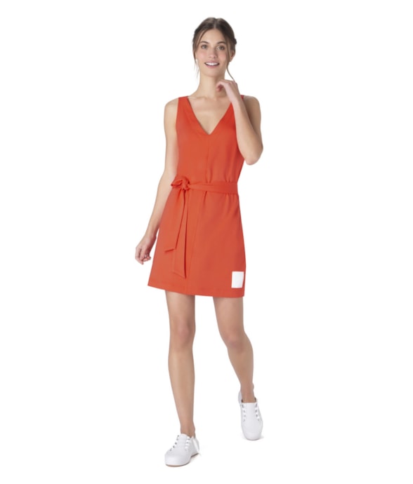 Vestido Holiday Moletinho Coral