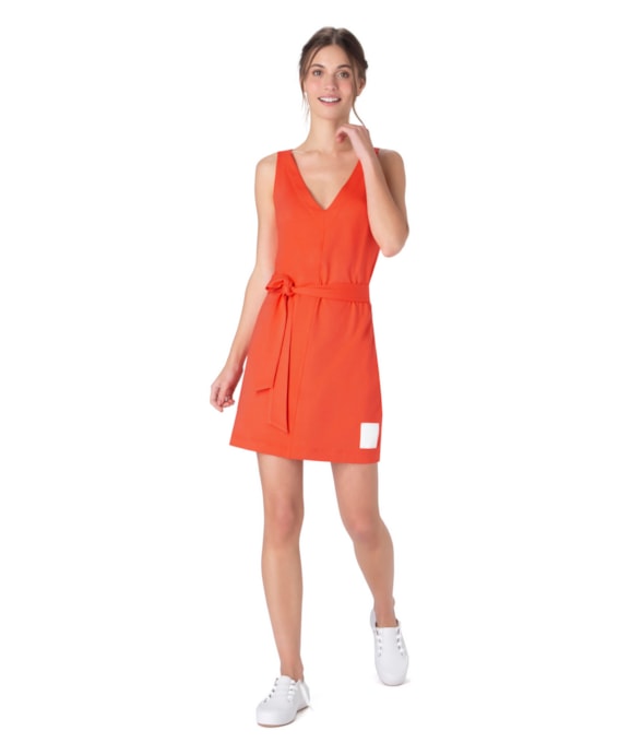 Vestido Holiday Moletinho Coral