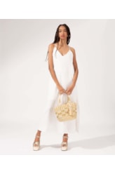 Vestido Jacquard Visco Sunset Off White