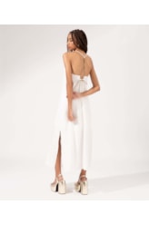 Vestido Jacquard Visco Sunset Off White