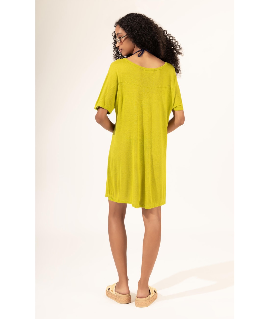 Vestido Linho Mistic Pistache