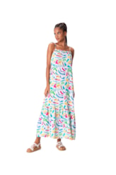 Vestido Longo Beira do Mar Branco