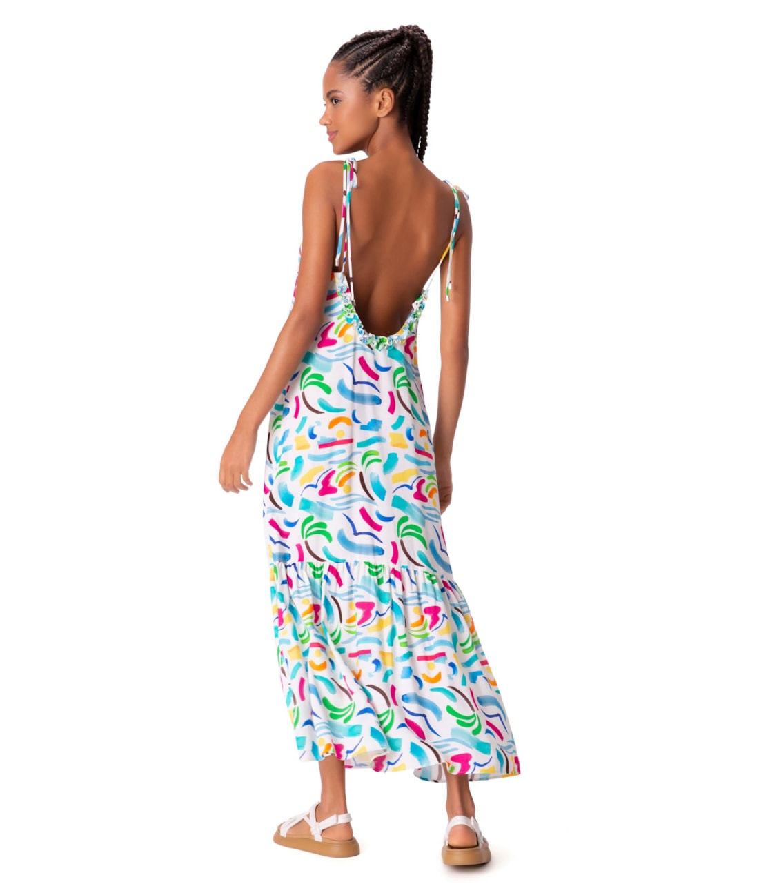 Vestido Longo Beira do Mar Branco