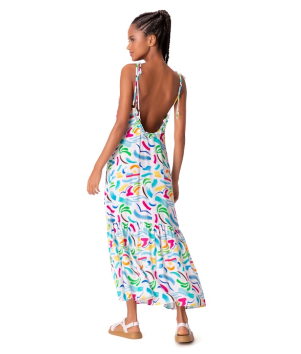 Vestido Longo Beira do Mar Branco
