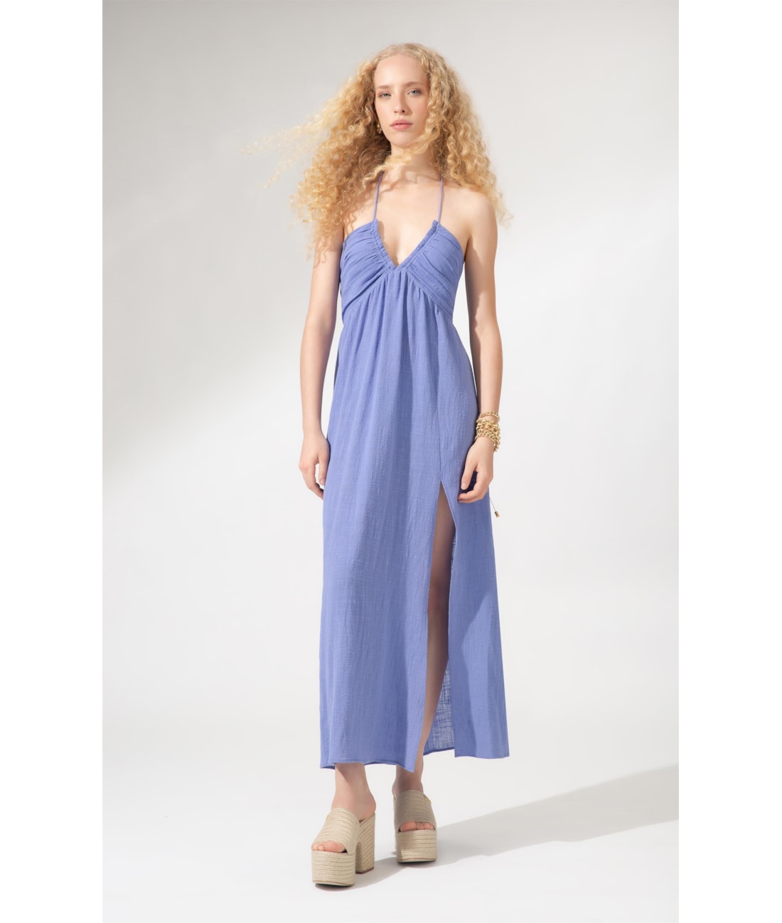Vestido Longo Cotton Plage Hortencia
