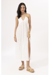 Vestido Longo Cotton Plage Off White