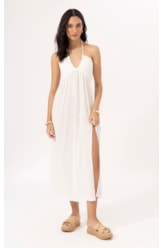 Vestido Longo Cotton Plage Off White