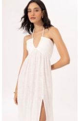 Vestido Longo Cotton Plage Off White