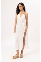 Vestido Longo Cotton Plage Off White