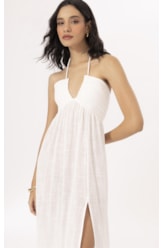 Vestido Longo Cotton Plage Off White