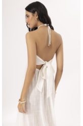 Vestido Longo Cotton Plage Off White