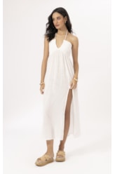 Vestido Longo Cotton Plage Off White