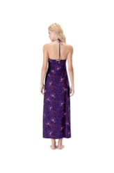 Vestido Longo Frente Única Seychelles Roxo