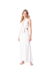 Vestido Longo Light Visco Off White