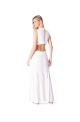 Vestido Longo Light Visco Off White