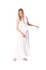 Vestido Longo Light Visco Off White
