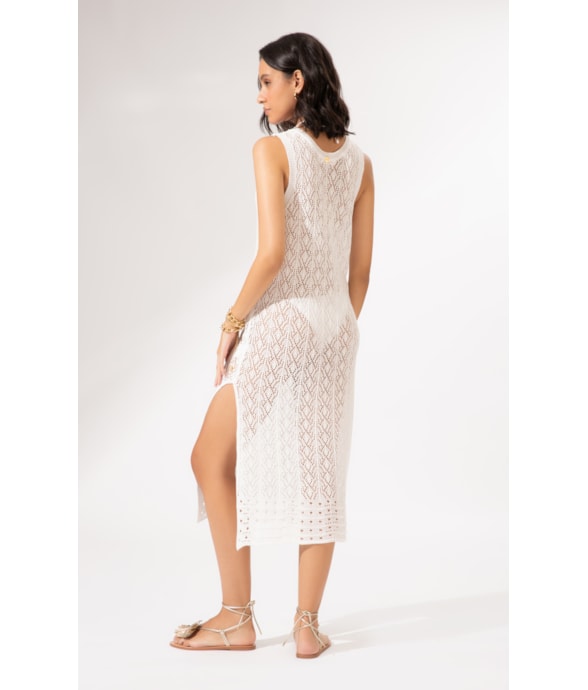 Vestido Longo Tricot Light Branco