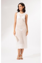Vestido Longo Tricot Light Branco