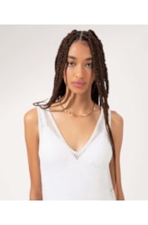 Vestido Longo Tricot New Year Off White