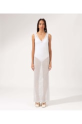 Vestido Longo Tricot New Year Off White