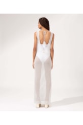 Vestido Longo Tricot New Year Off White