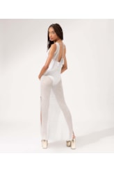 Vestido Longo Tricot New Year Off White