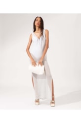 Vestido Longo Tricot New Year Off White