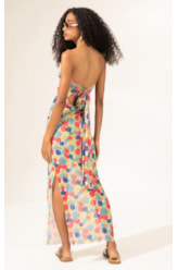 Vestido Longo Tule Underwater Branco