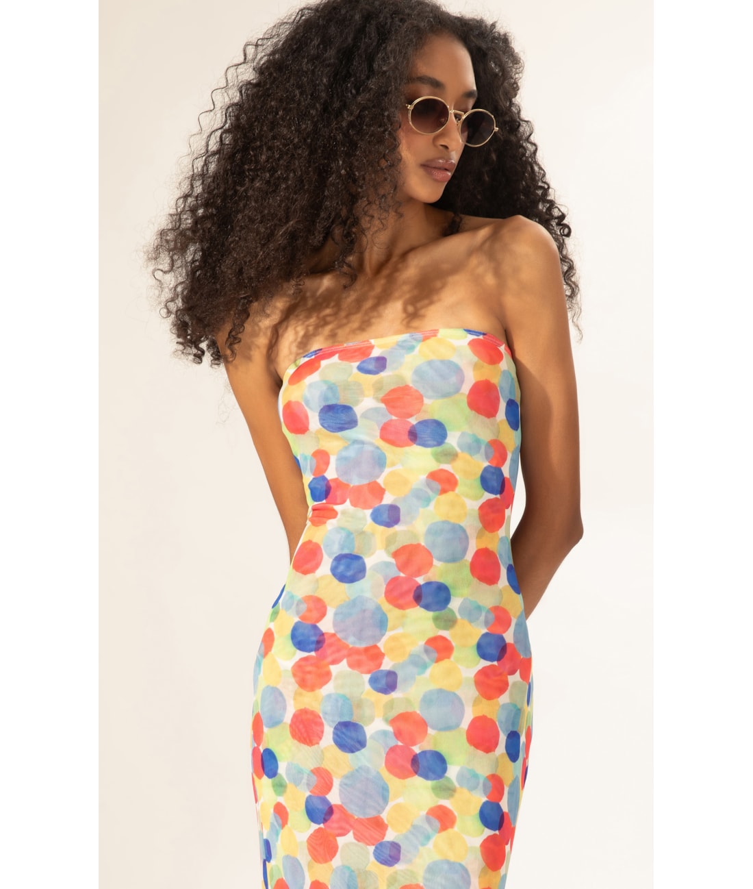 Vestido Longo Tule Underwater Branco