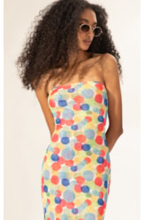 Vestido Longo Tule Underwater Branco