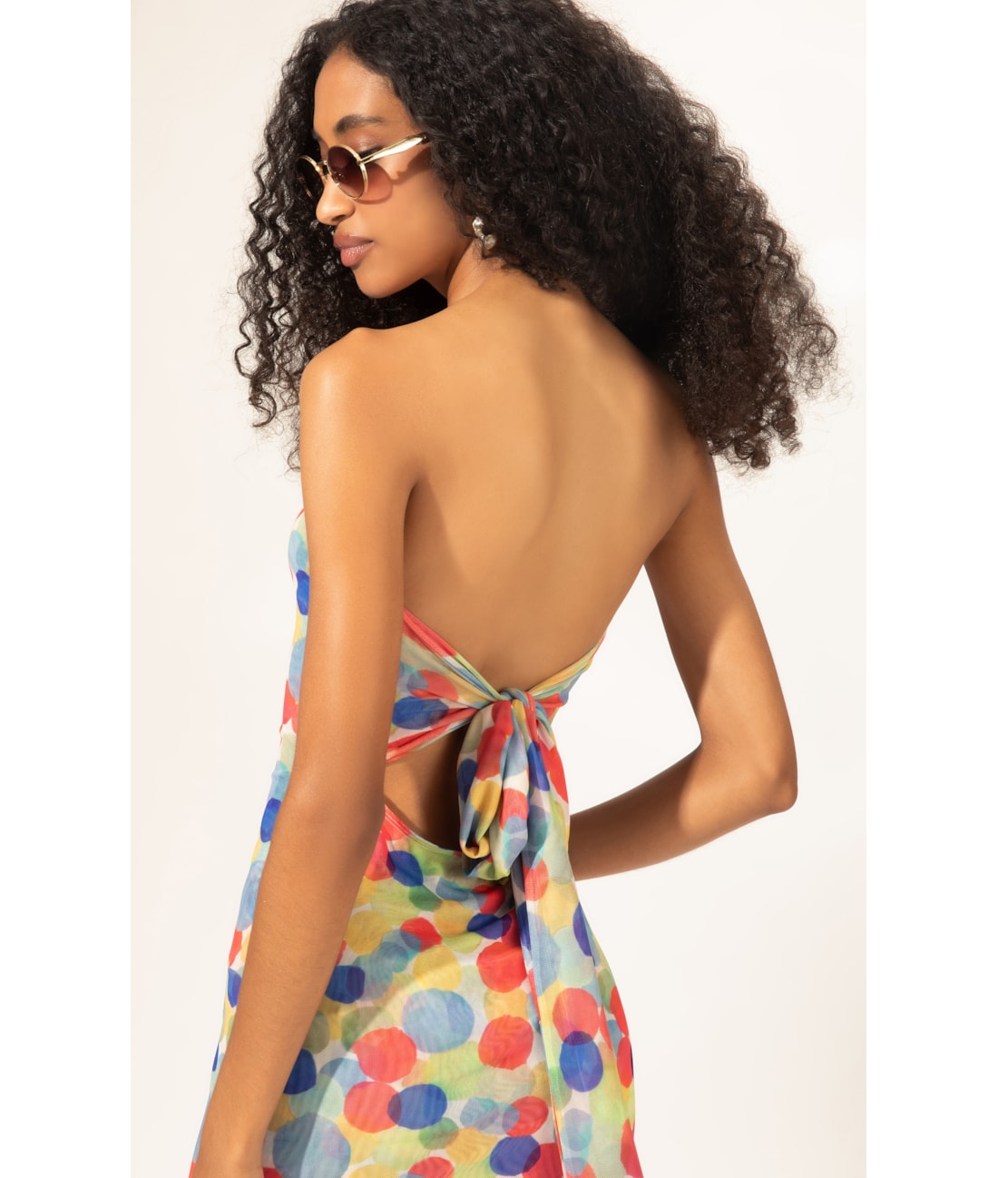Vestido Longo Tule Underwater Branco