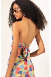 Vestido Longo Tule Underwater Branco