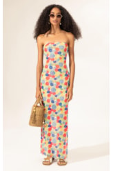 Vestido Longo Tule Underwater Branco