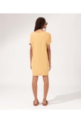 Vestido Manga Curta Sole Mare Areia