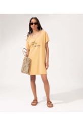 Vestido Manga Curta Sole Mare Areia